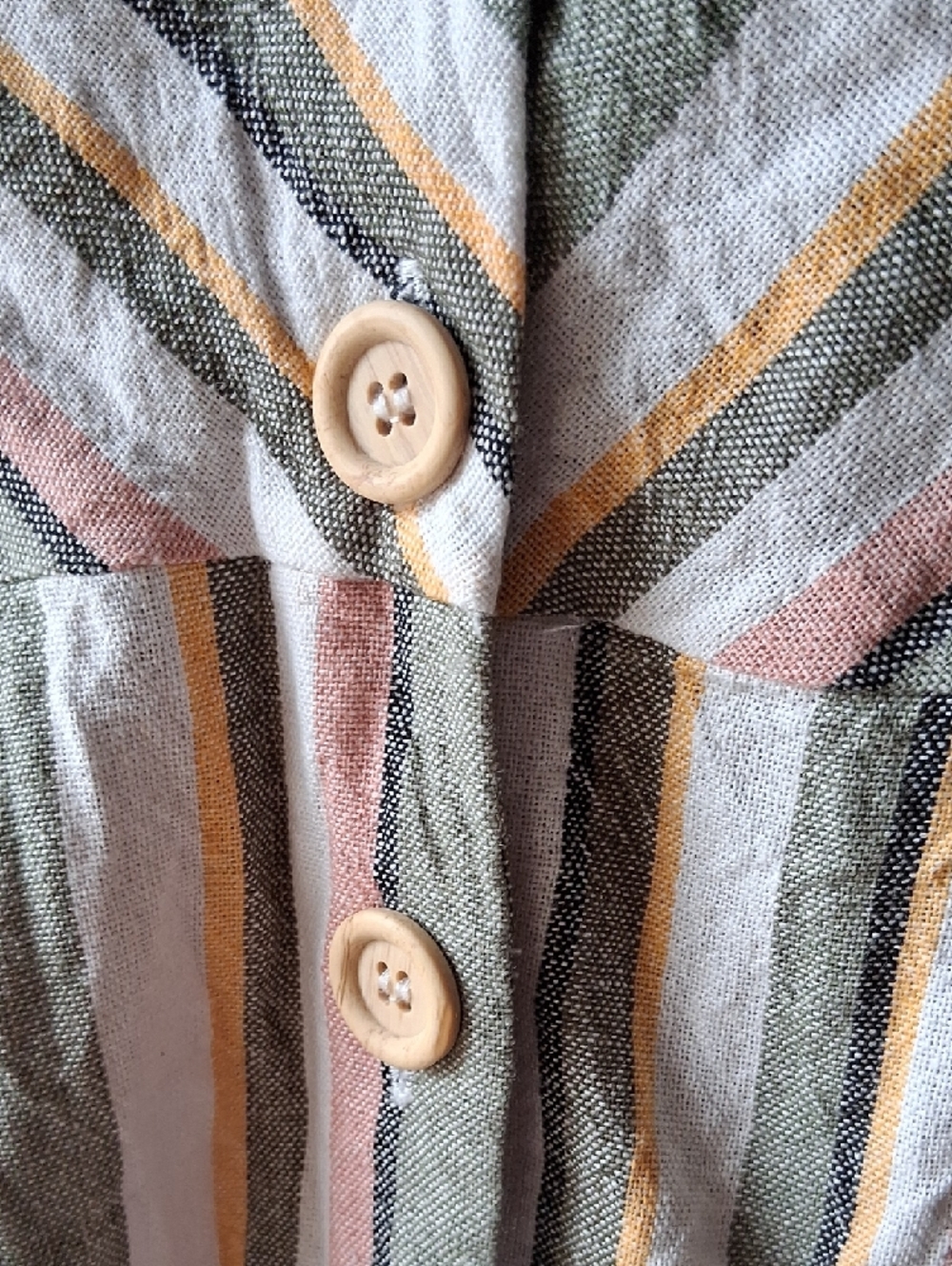 Miss Selfridge Striped Viscos And Linen Midi Dress SriLanka Sz 4 - Picture 7 of 12